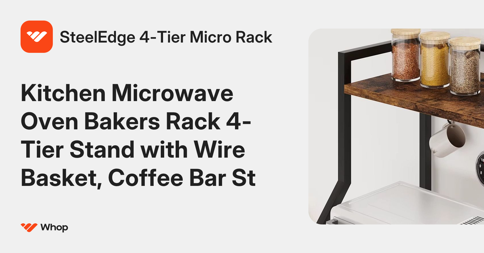 SteelEdge 4-Tier Micro Rack | Whop
