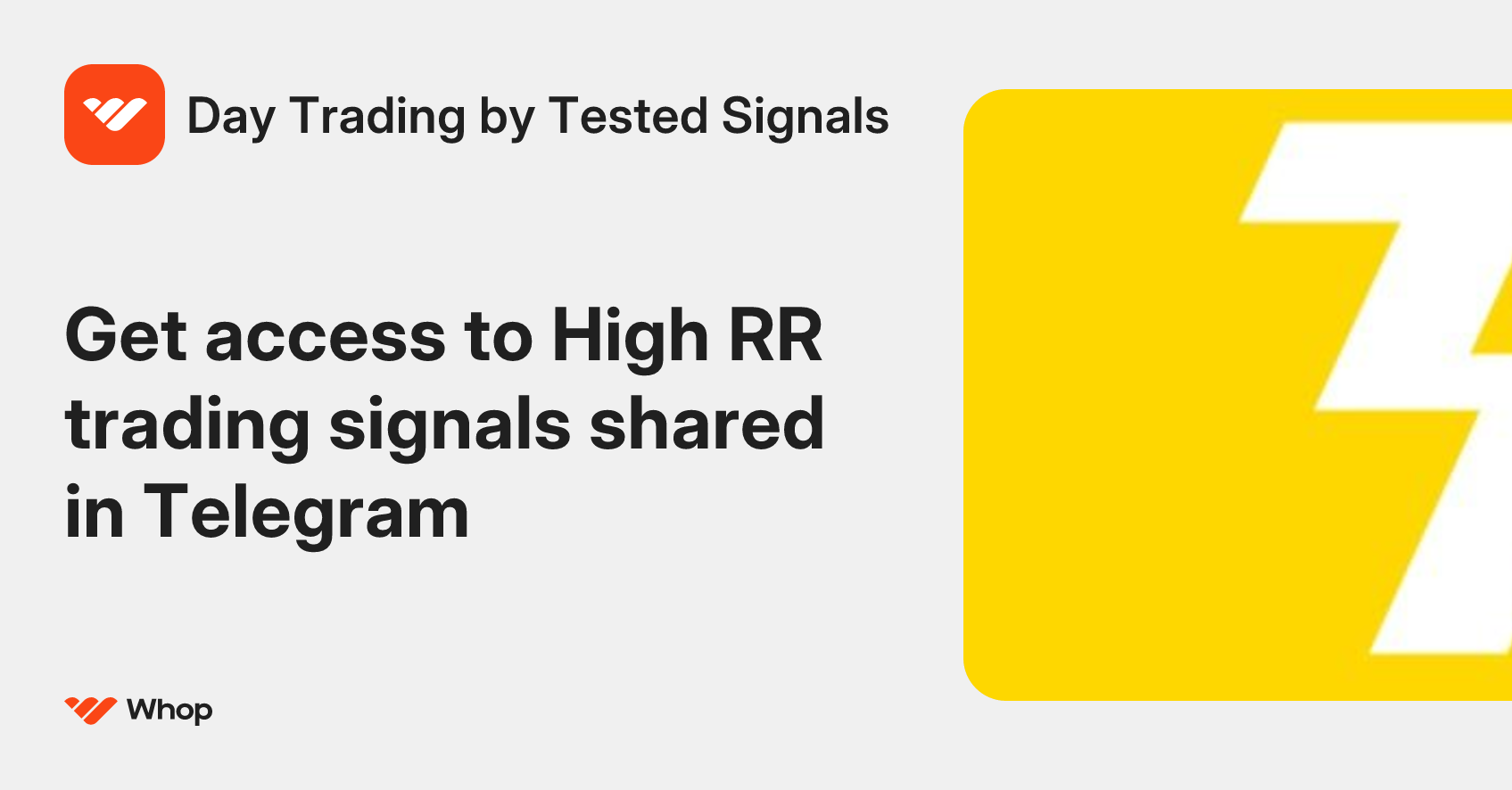 Day Trading by Tested Signals | Whop