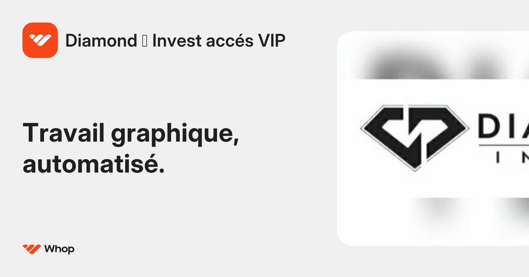 Diamond Invest accés VIP | Whop