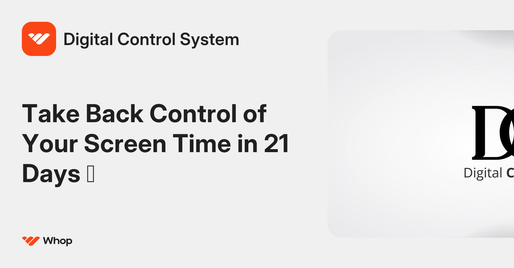 Digital Control System | Whop