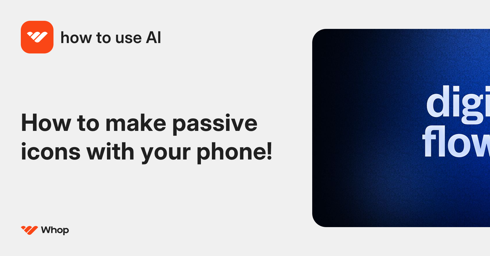 how to use AI | Whop