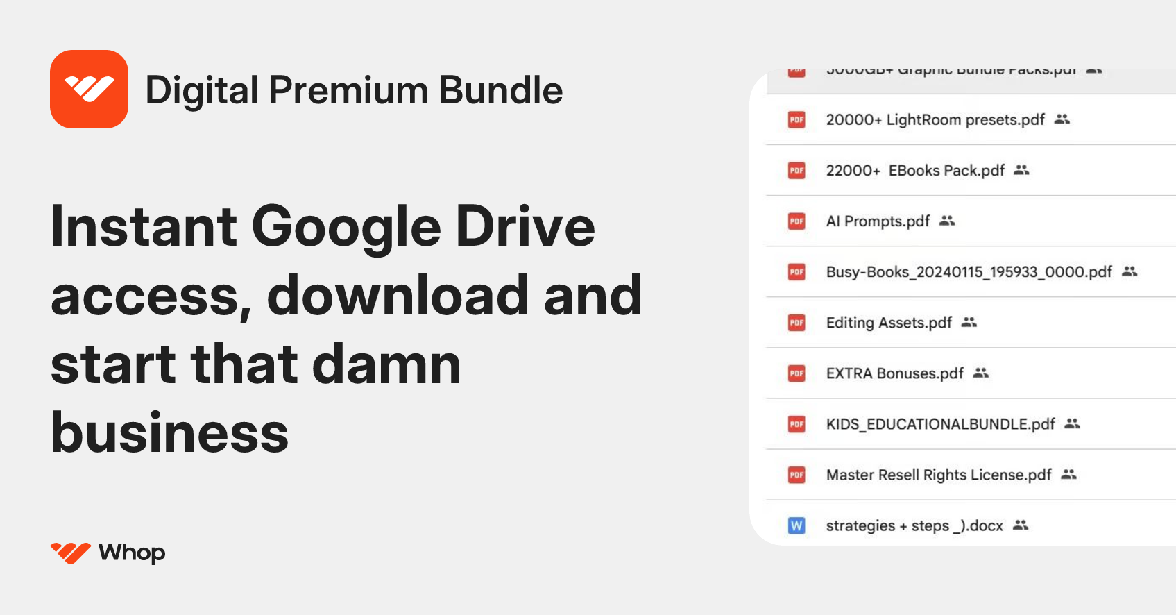 Digital Premium Bundle | Whop
