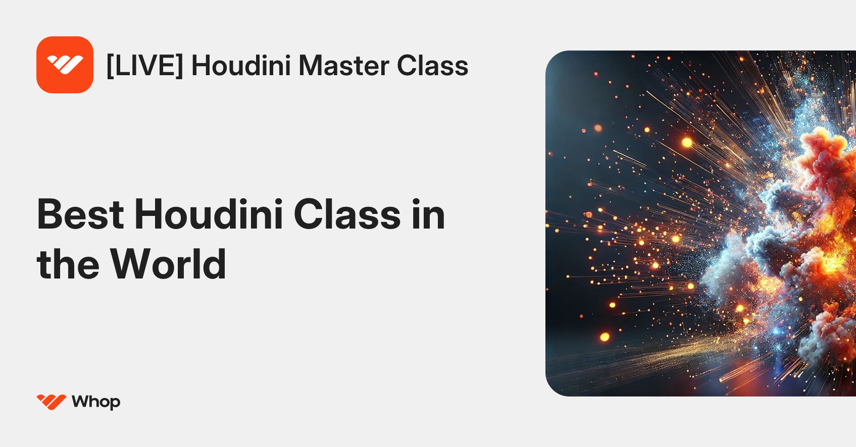 [LIVE] Houdini Master Class | Whop