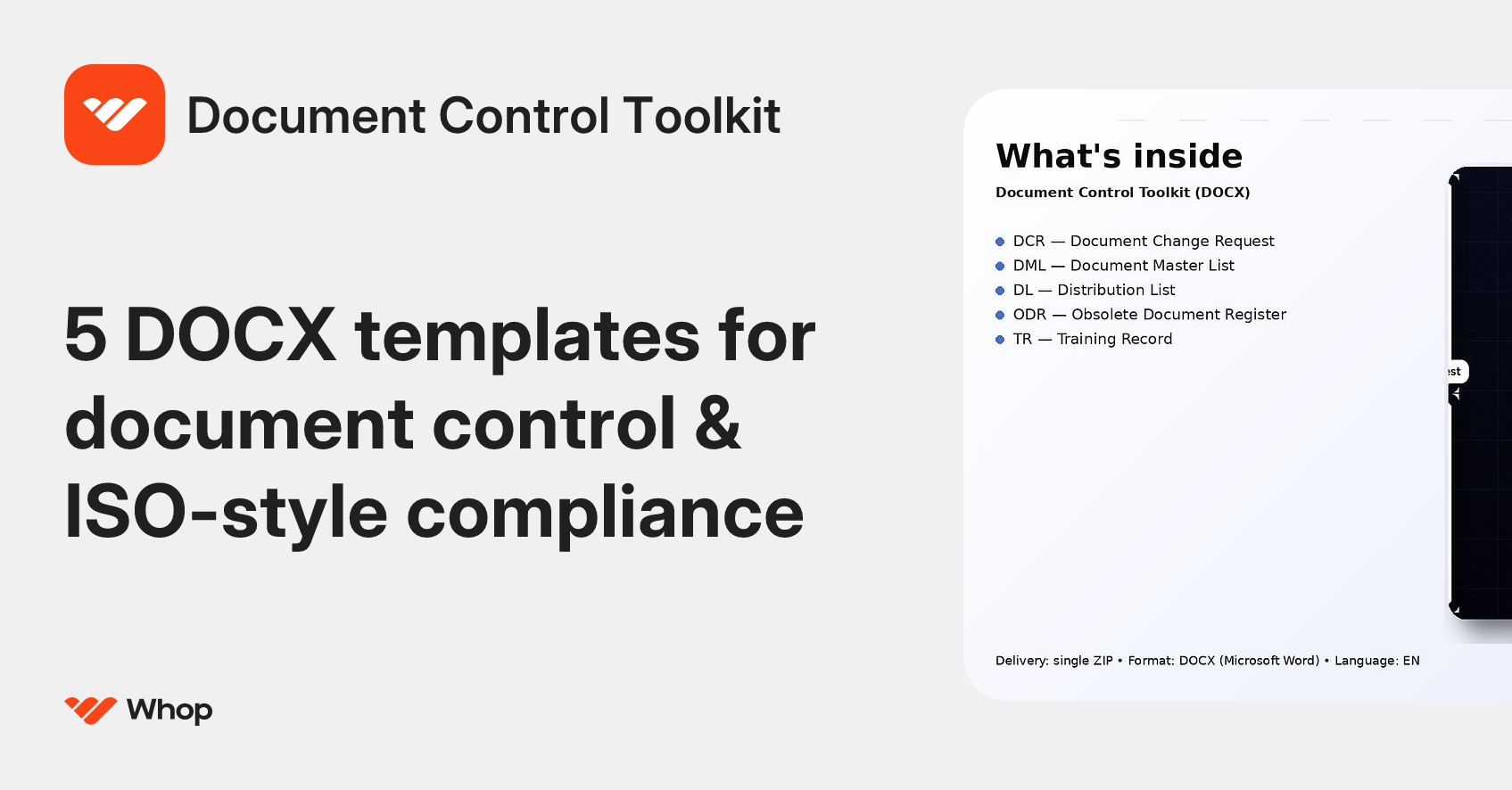 Document Control Toolkit | Whop
