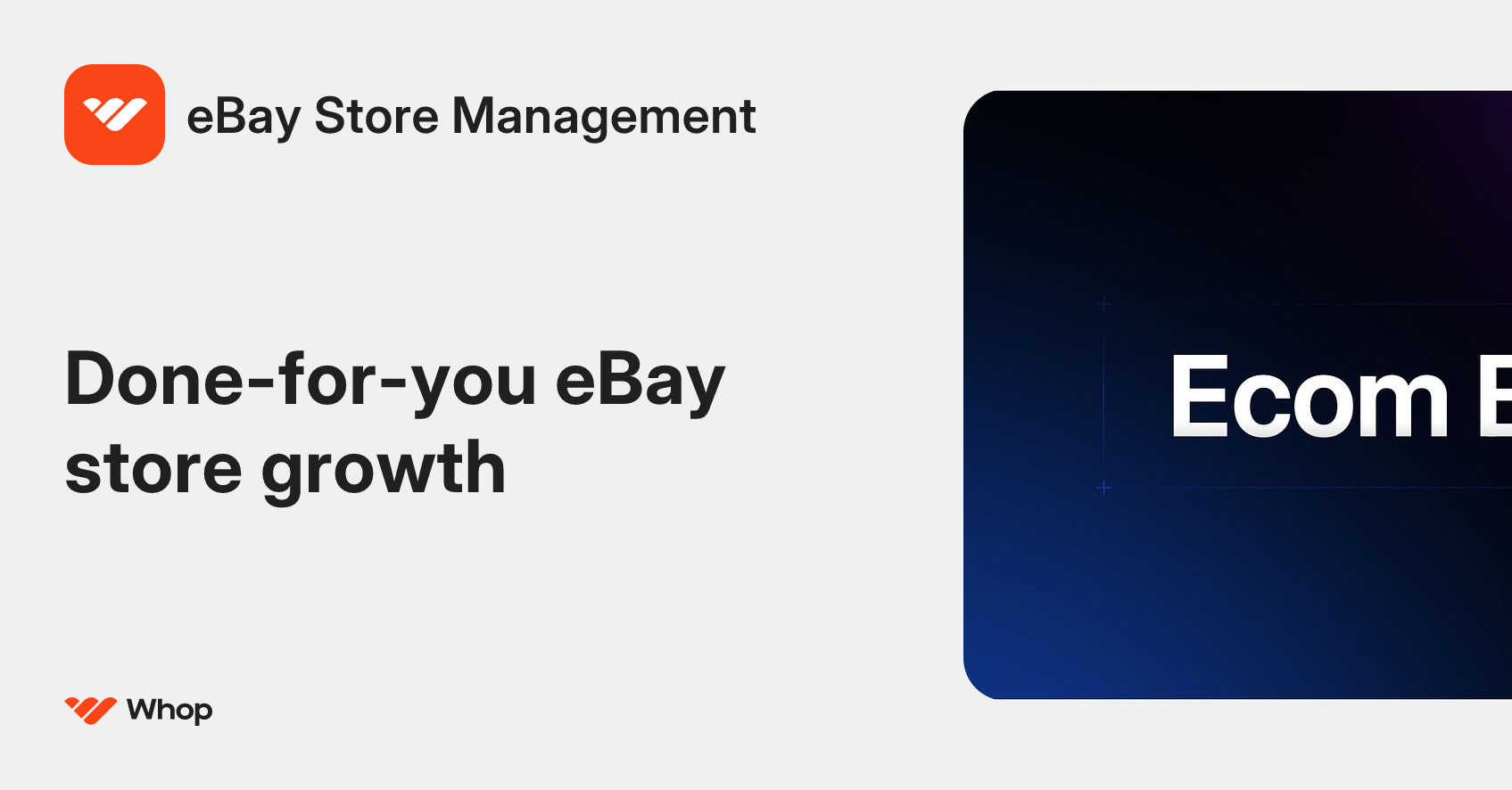 eBay Store Management | Whop