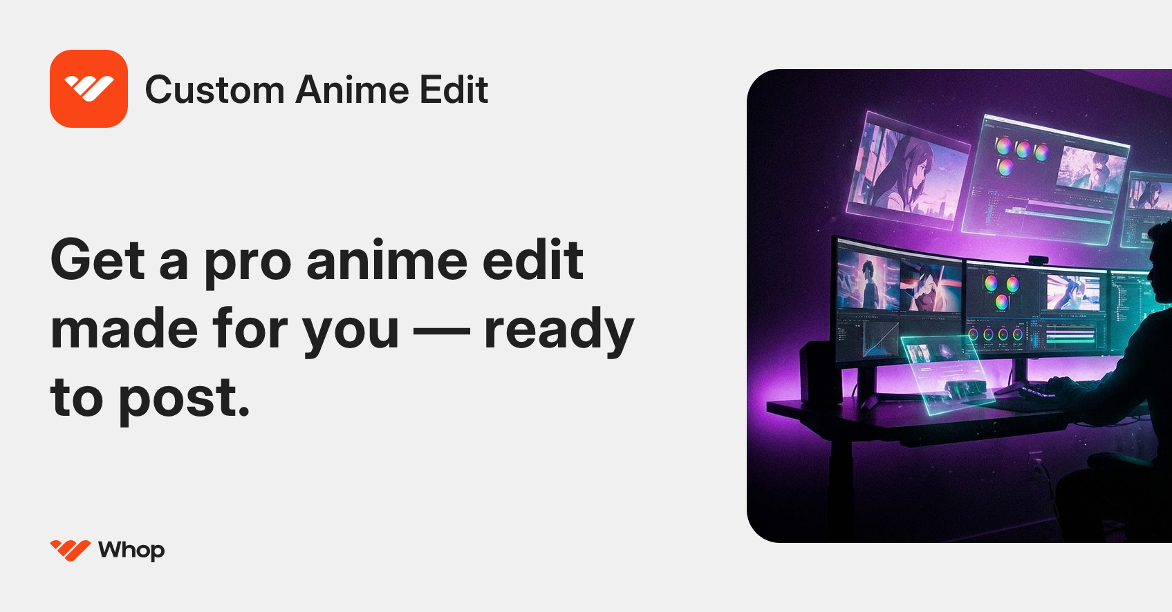 Custom Anime Edit | Whop