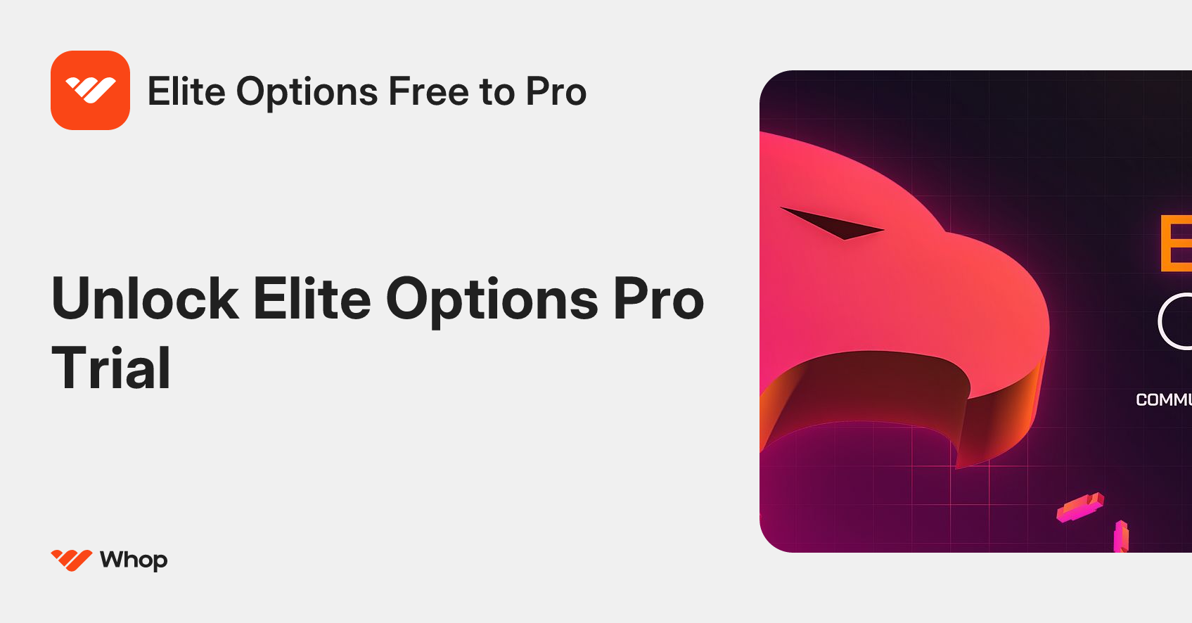 Elite Options Free to Pro | Whop