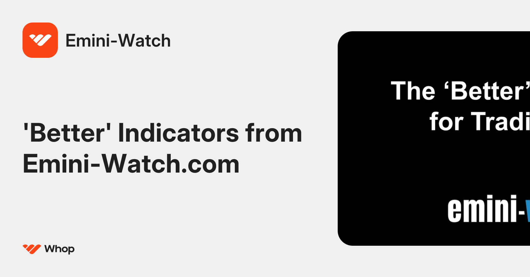 Emini-Watch | Whop
