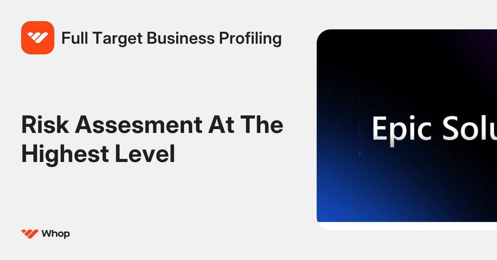 Full Target Business Profiling | Whop