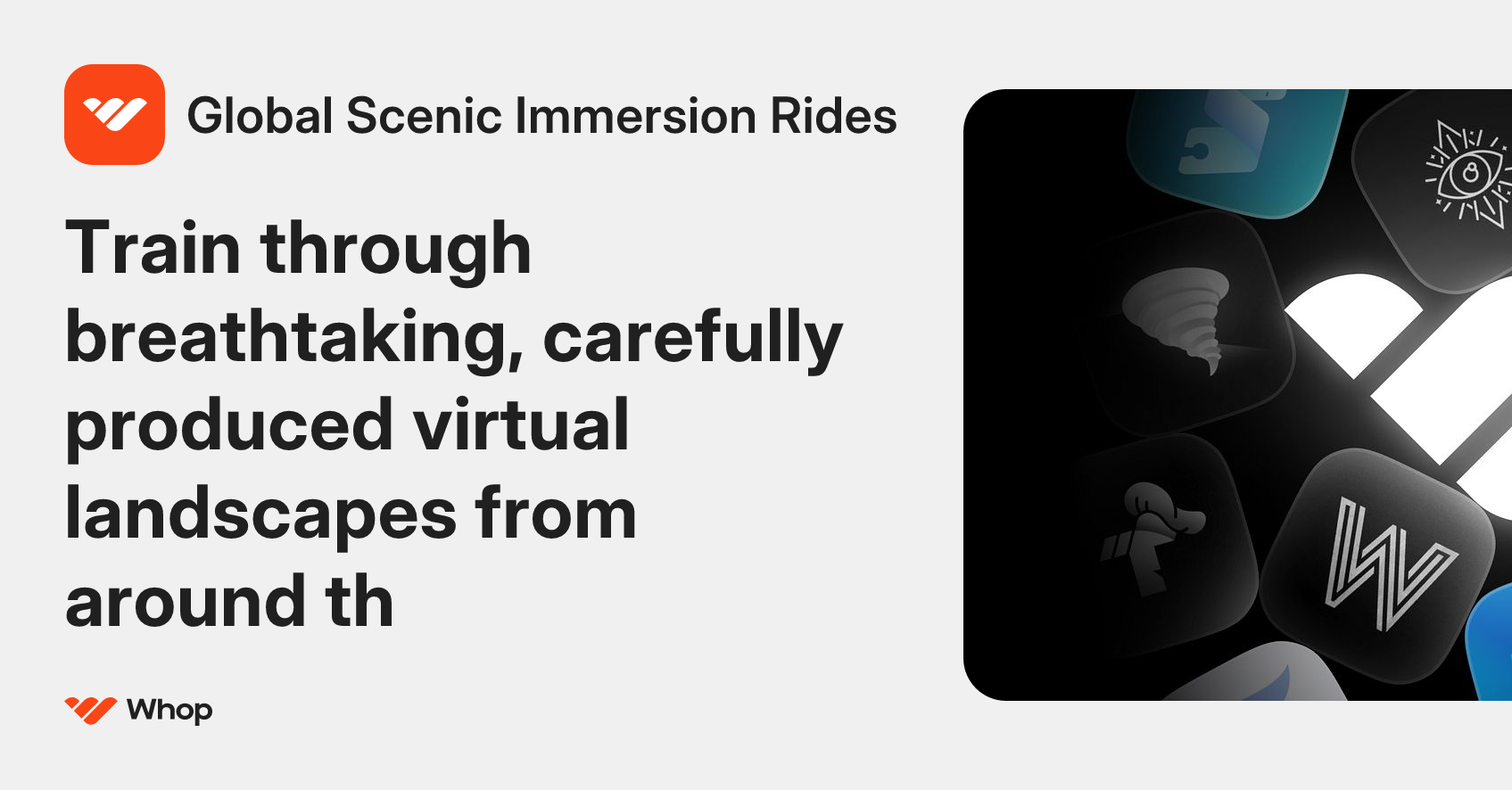 Global Scenic Immersion Rides | Whop