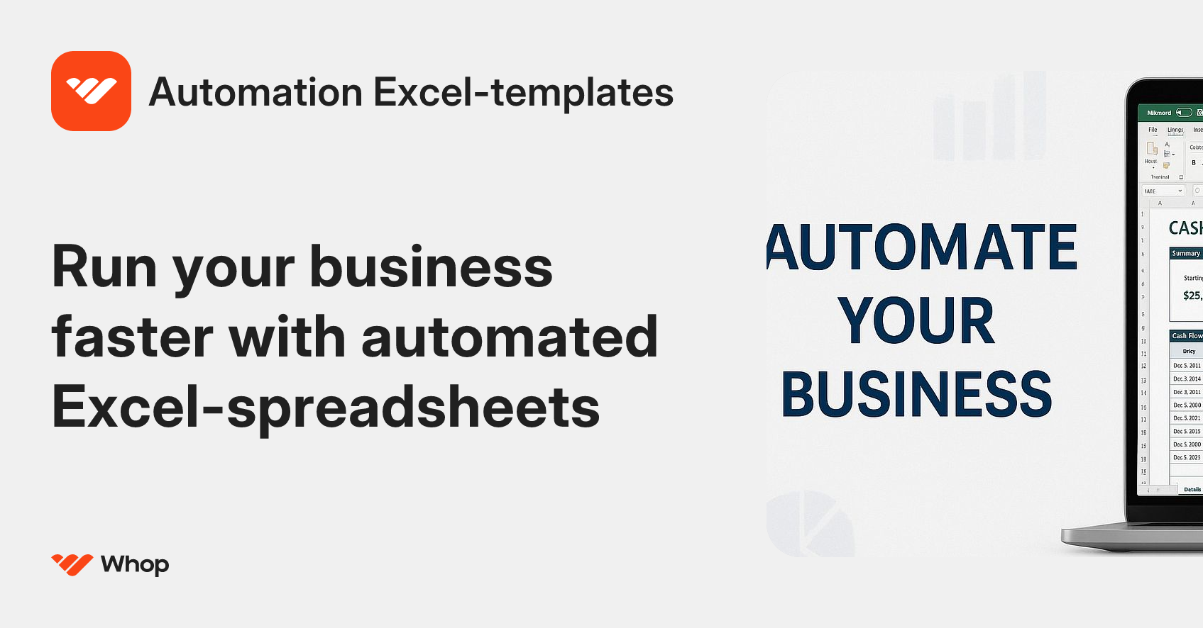 Automation Excel-templates | Whop