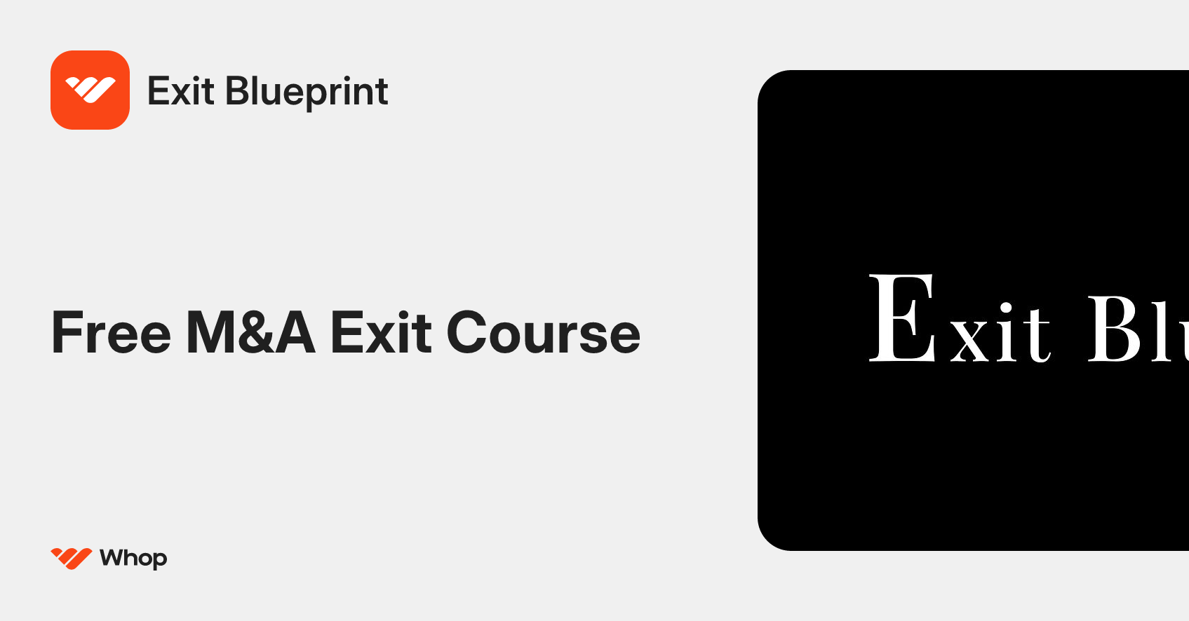 Exit Blueprint | Whop