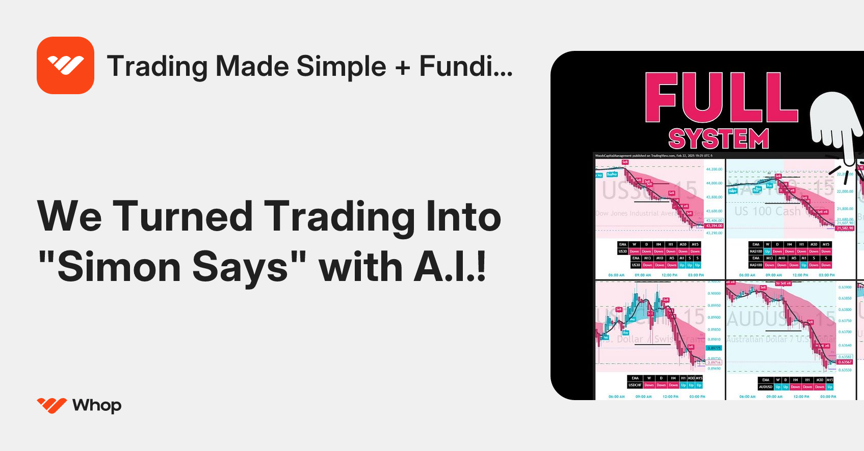 Trading Made Simple + Funding | Whop