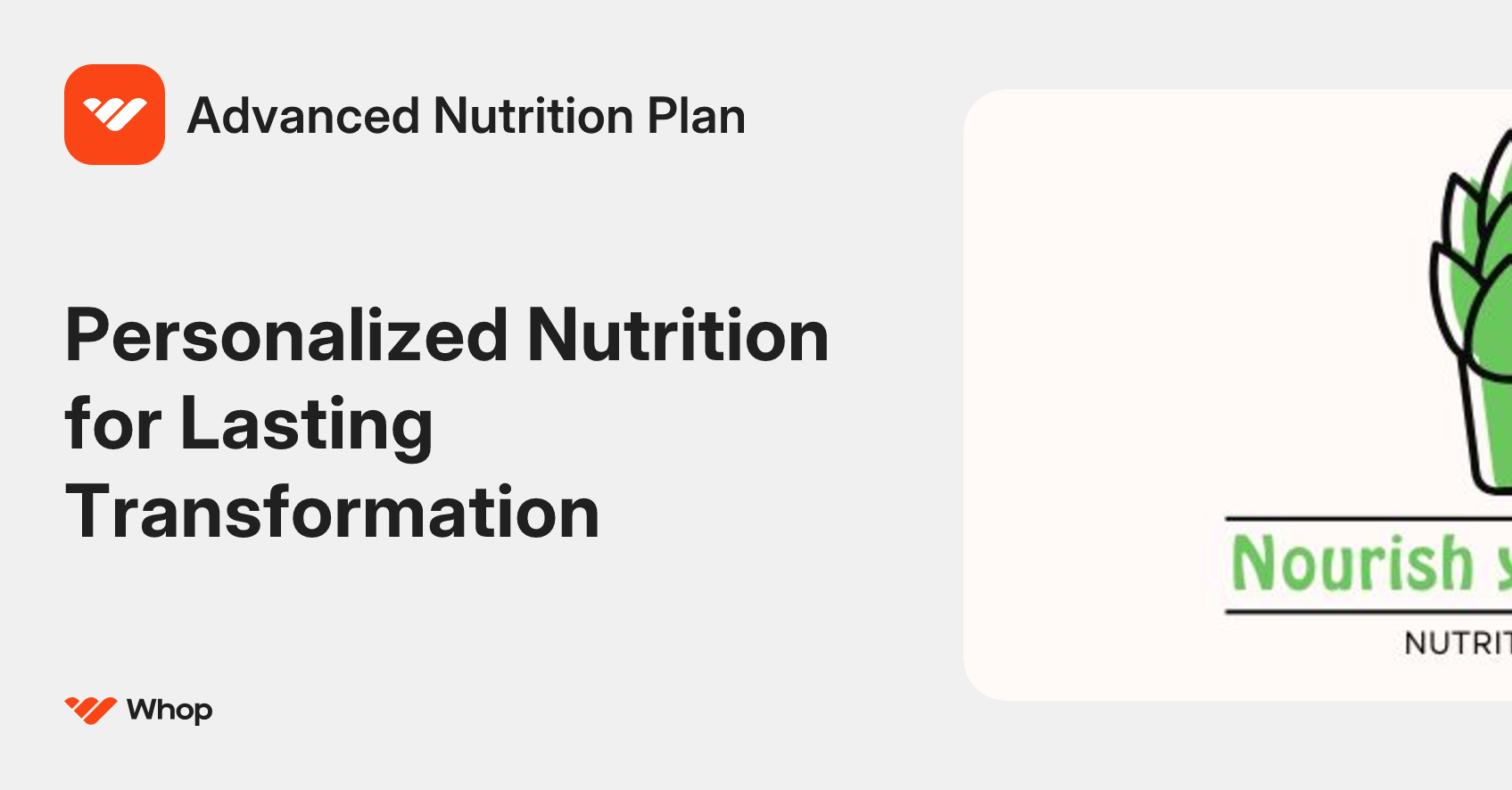Advanced Nutrition Plan | Whop