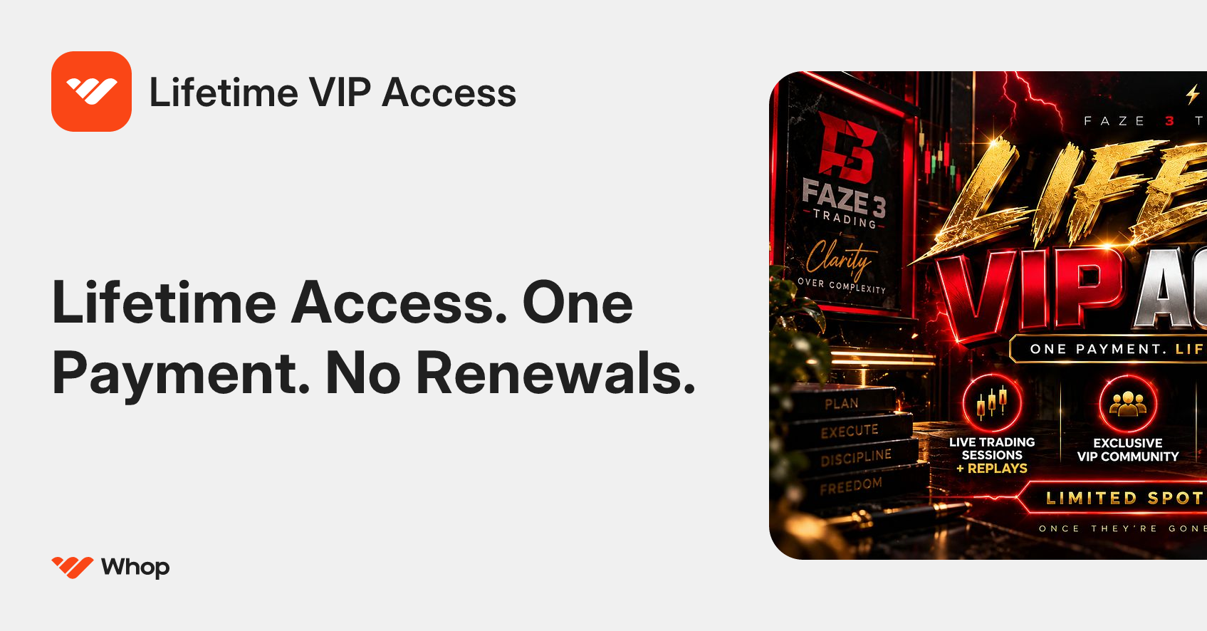 Lifetime VIP Access | Whop