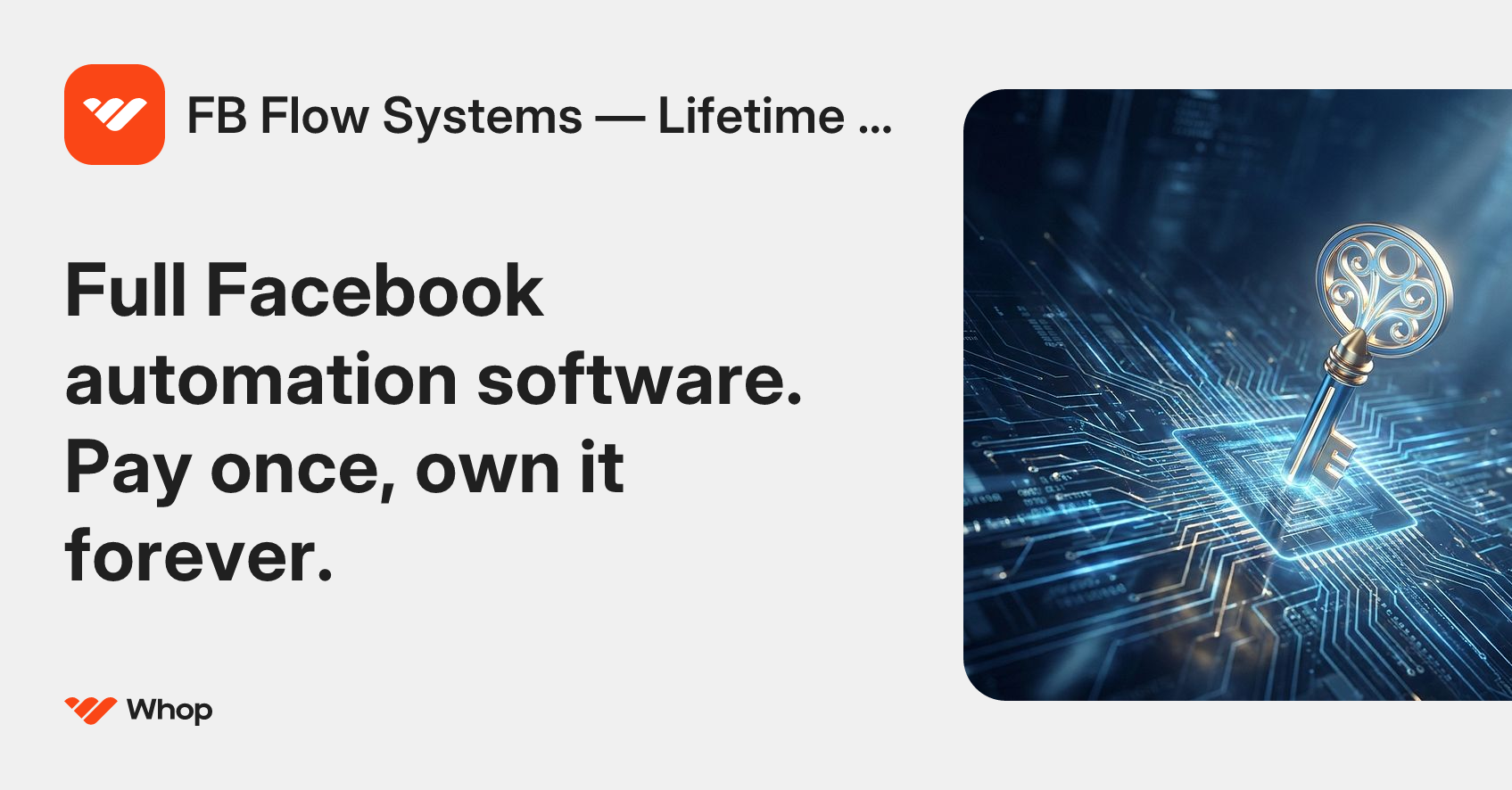 FB Flow Systems — Lifetime Access | Whop