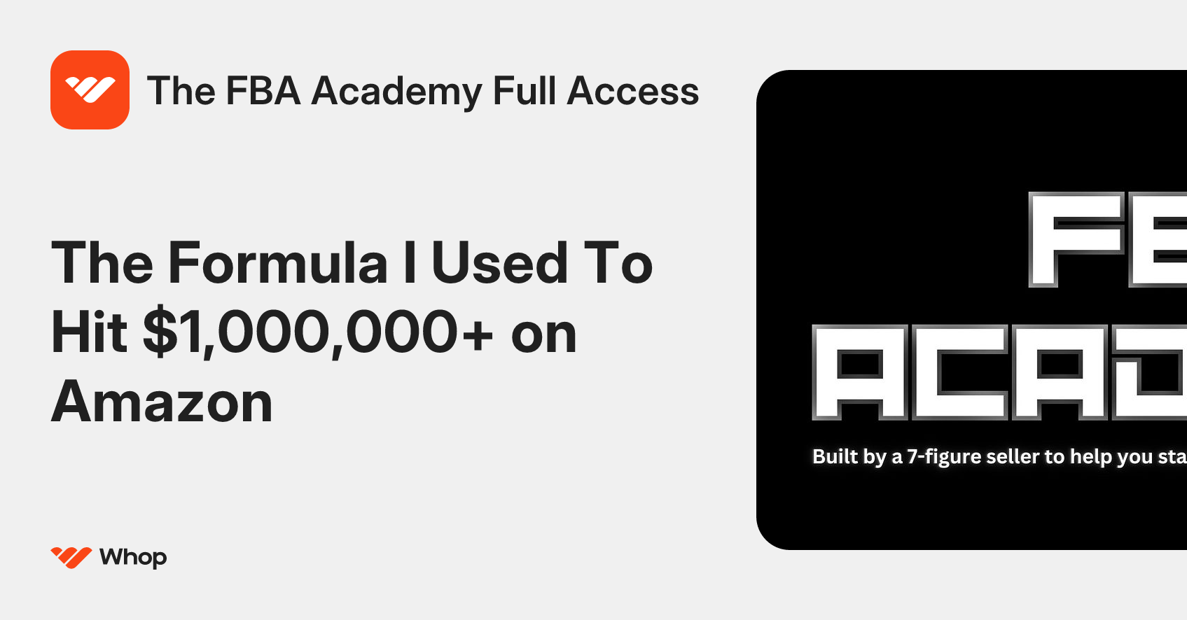 The FBA Academy Full Access | Whop
