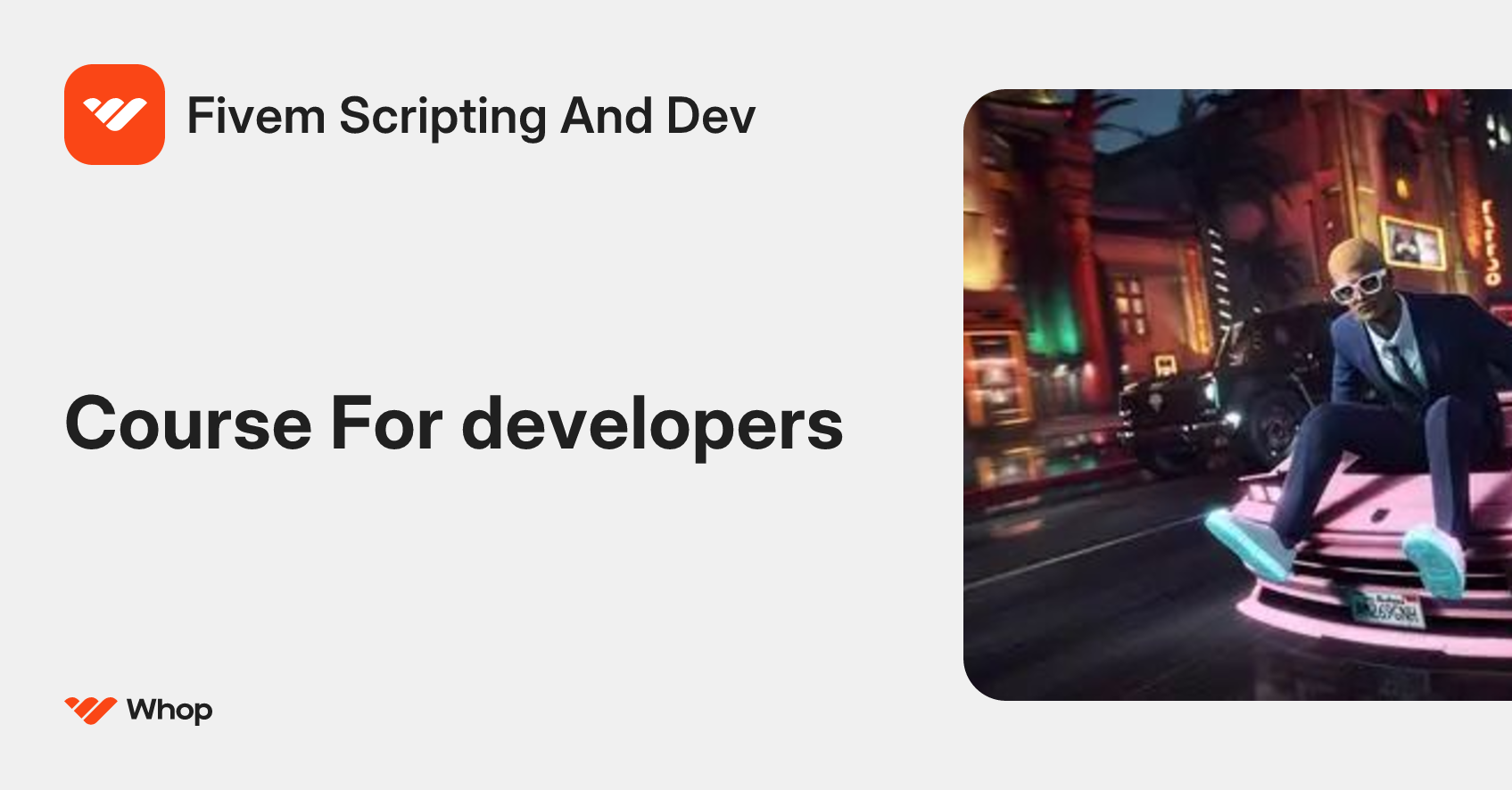 Fivem Scripting And Dev | Whop