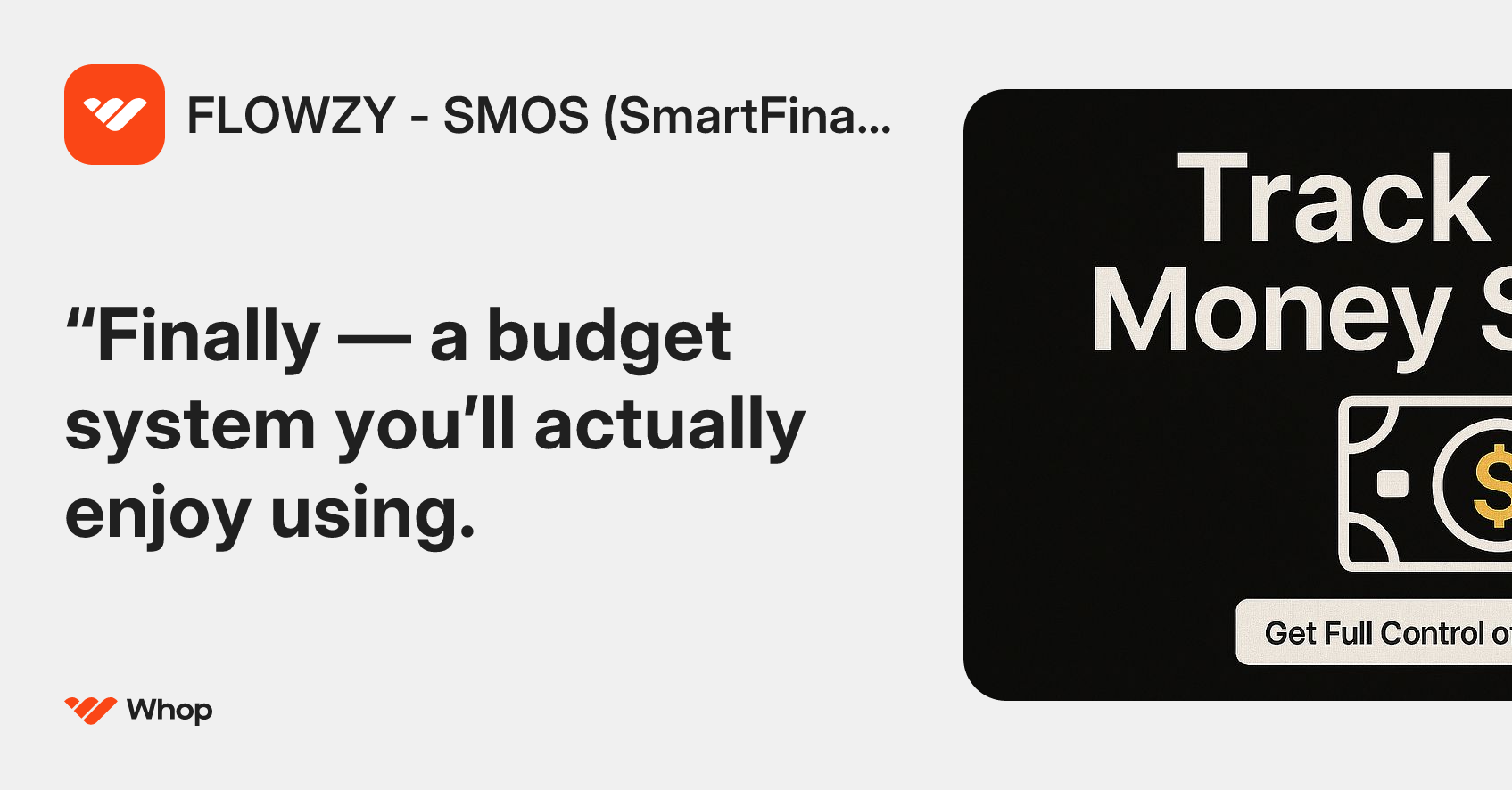 FLOWZY - SMOS (SmartFinanceOS) | Whop
