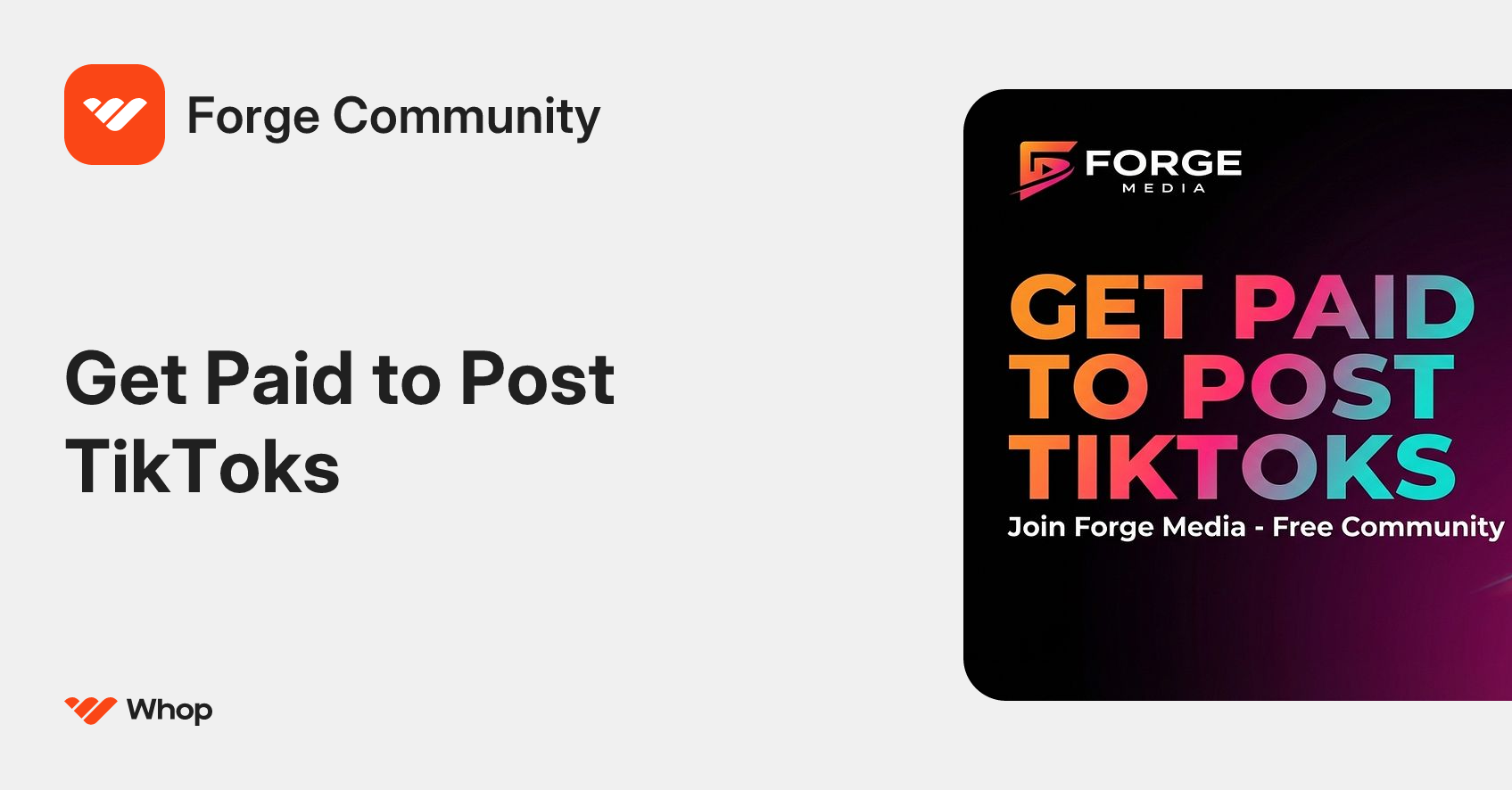 Forge Community | Whop