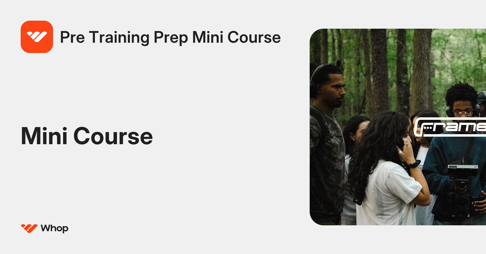 Pre Training Prep Mini Course | Whop