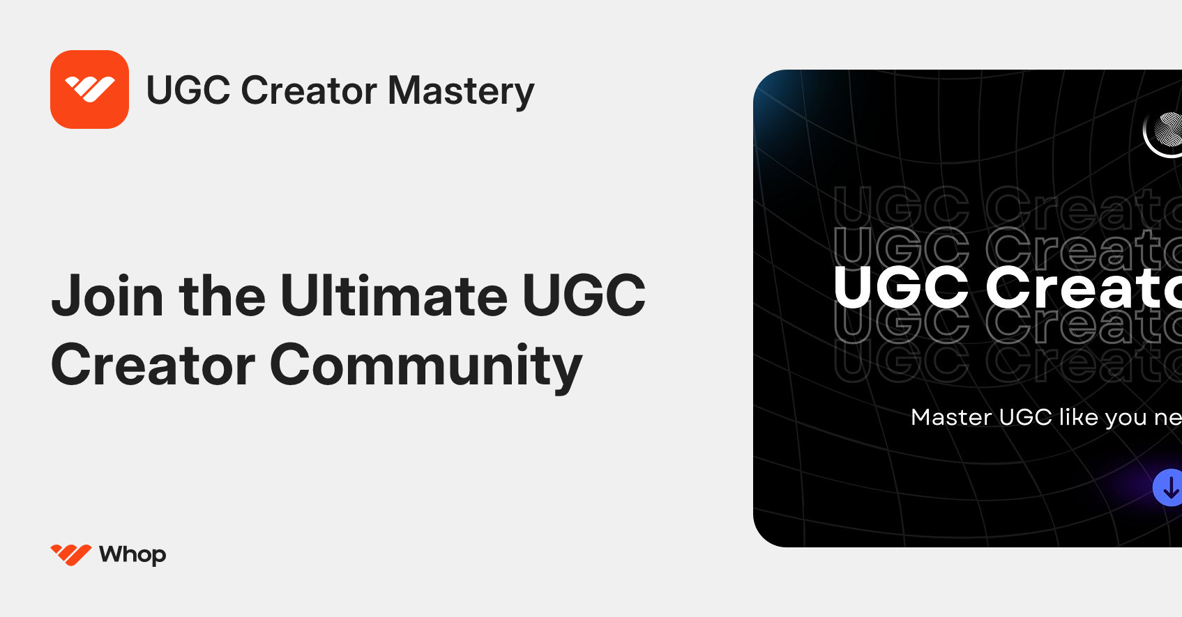 UGC Creator Mastery | Whop