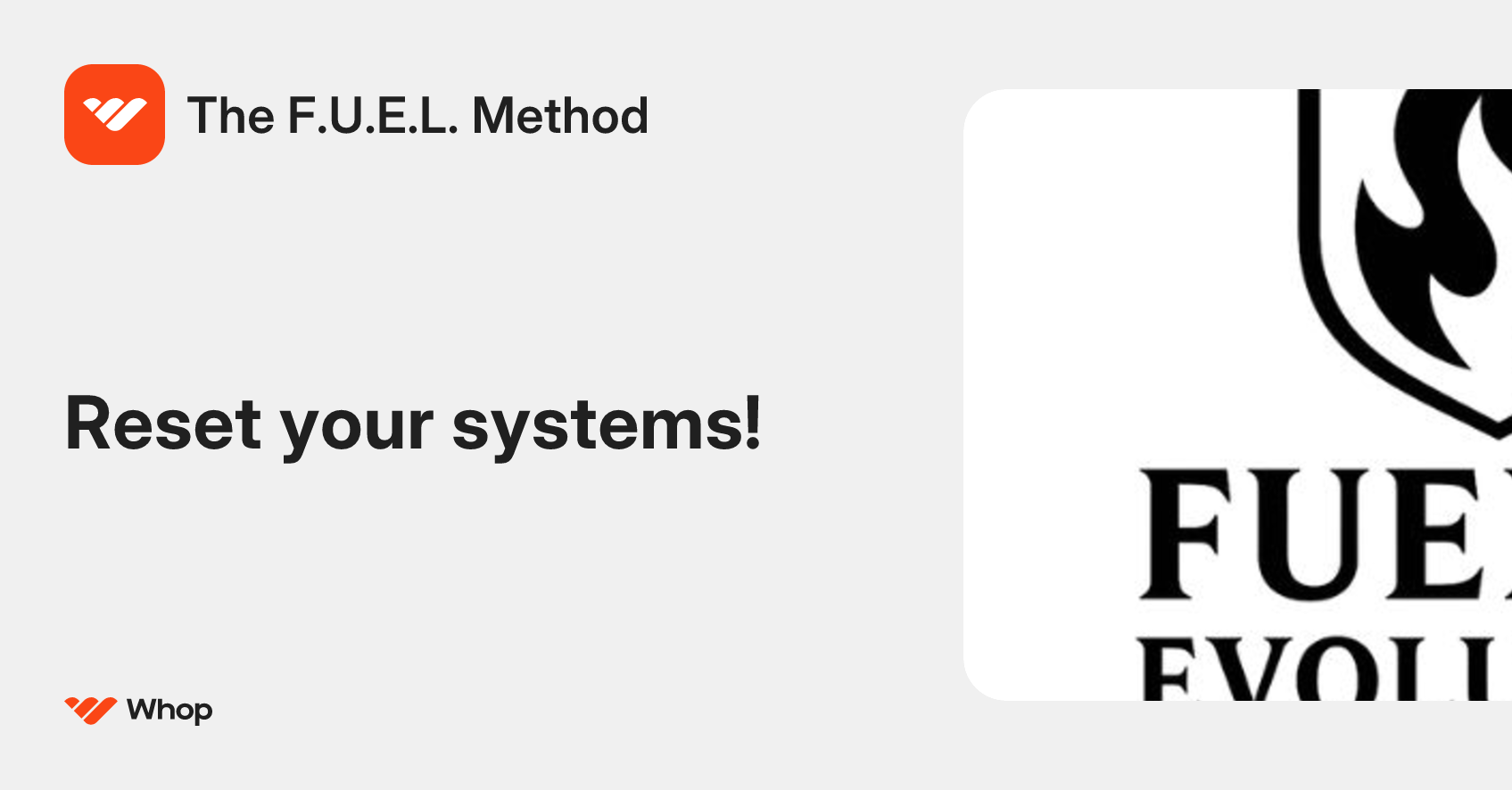 The F.U.E.L. Method | Whop