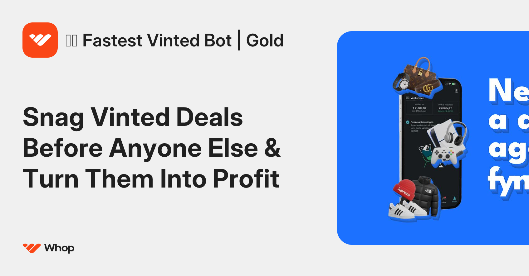 ⭐️ Fastest Vinted Bot | Gold | Whop
