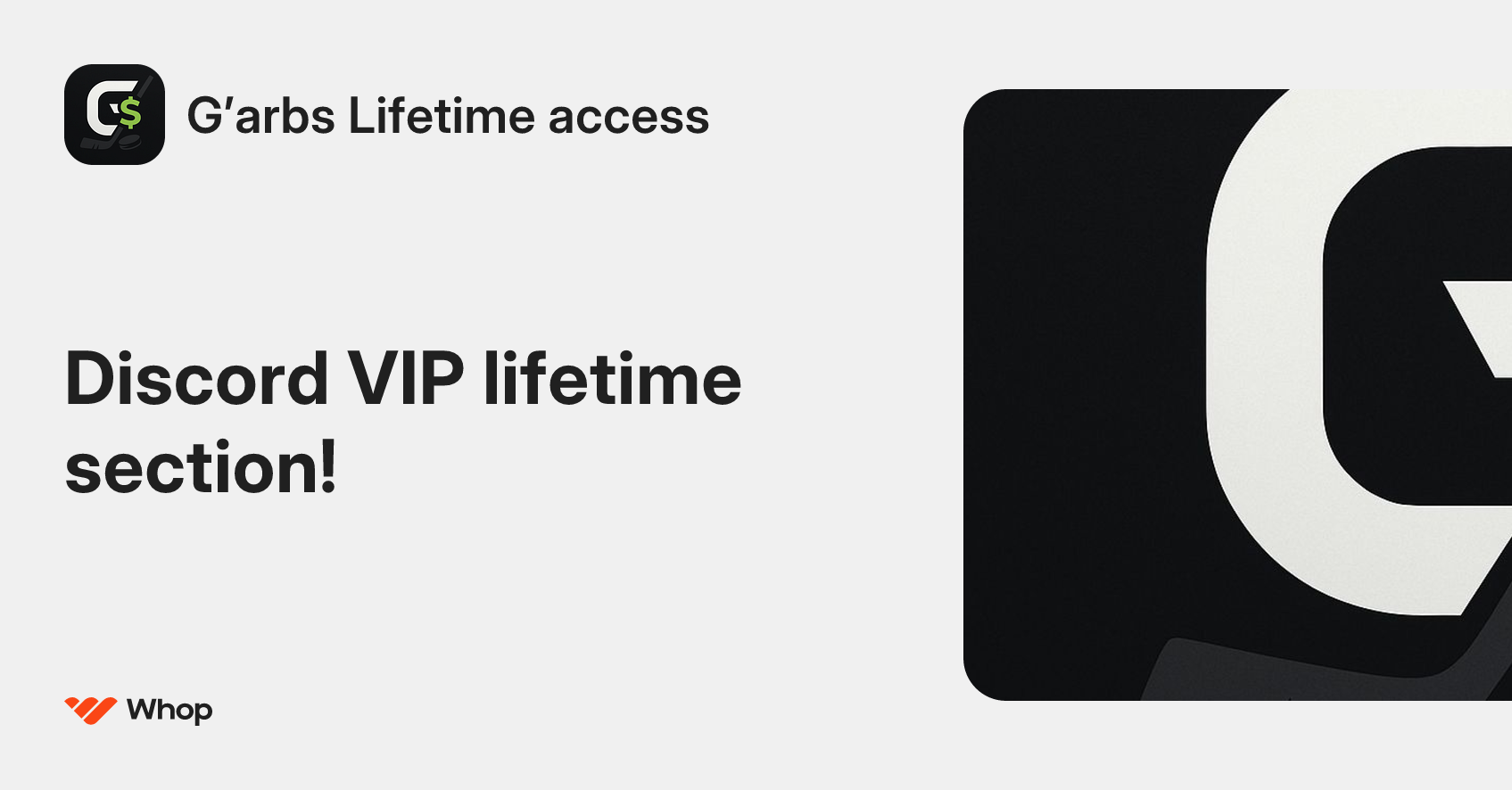 G’arbs Lifetime access | Whop