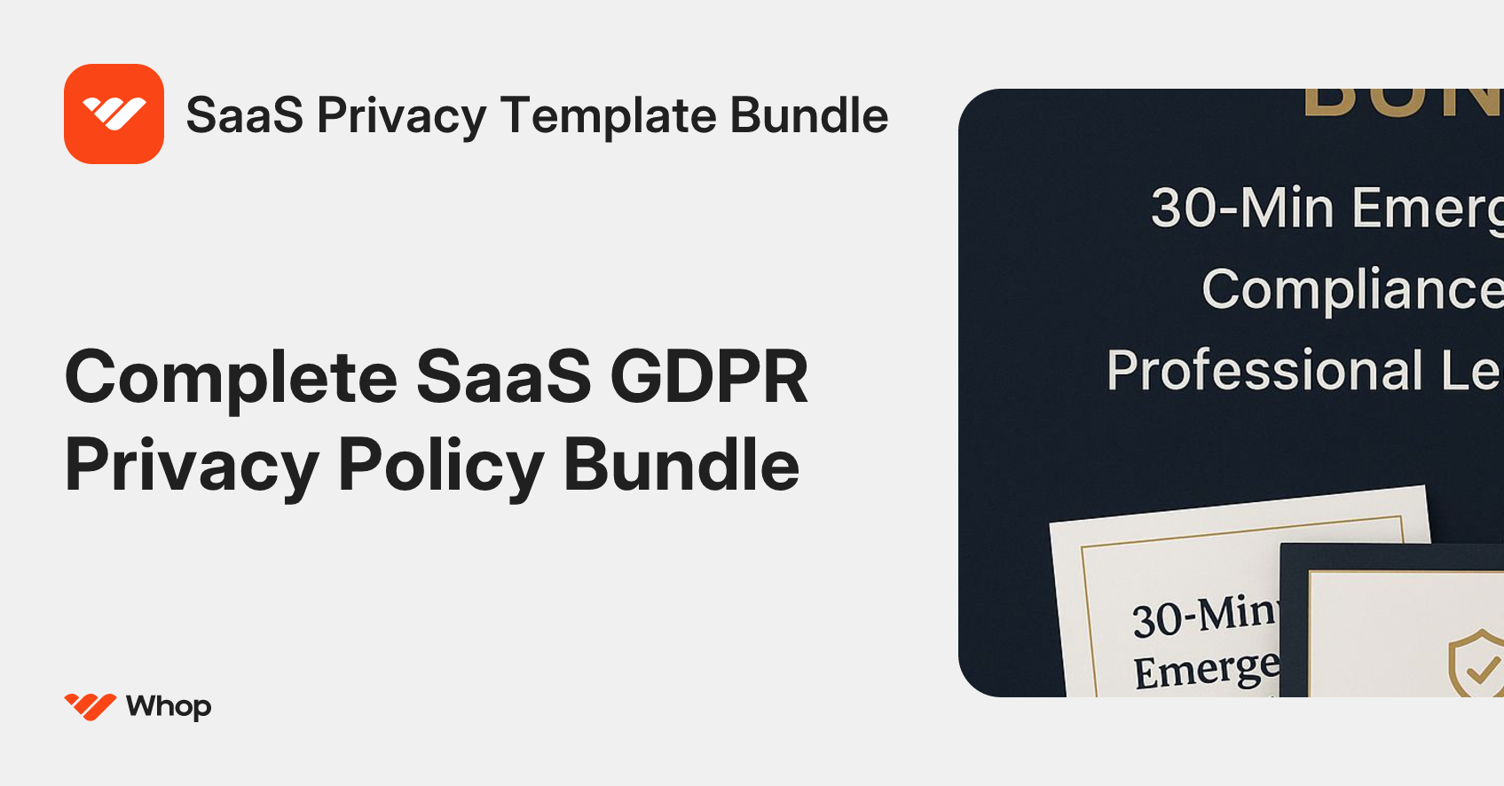 SaaS Privacy Template Bundle | Whop