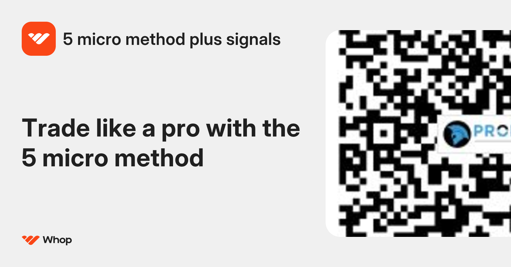 5 micro method plus signals | Whop