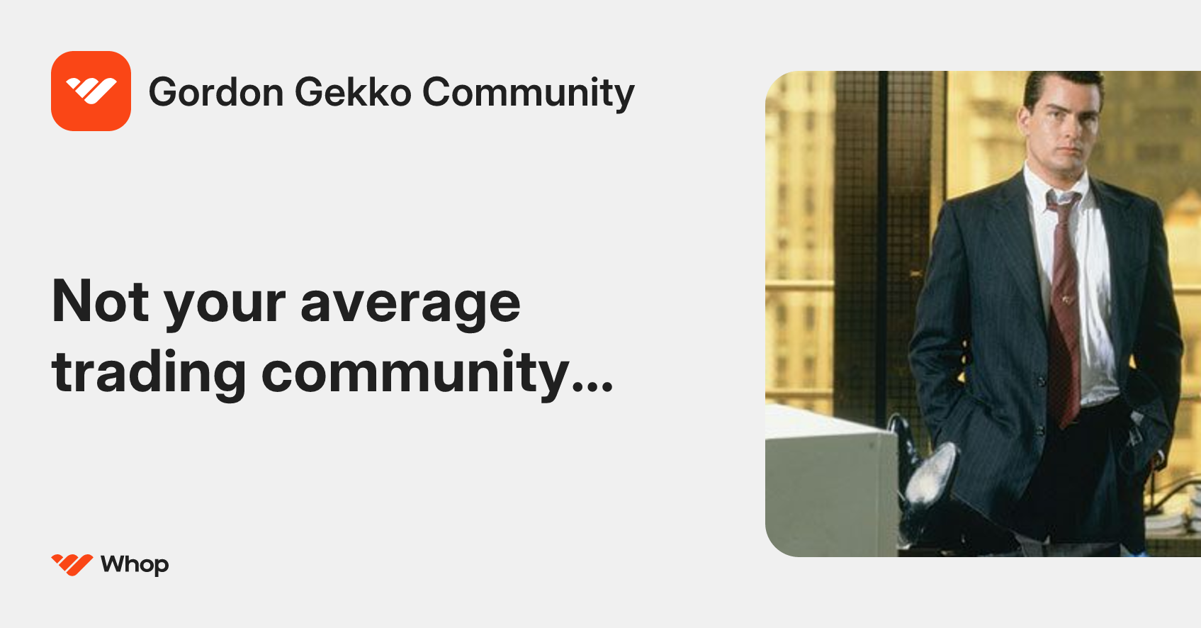 Gordon Gekko Community | Whop