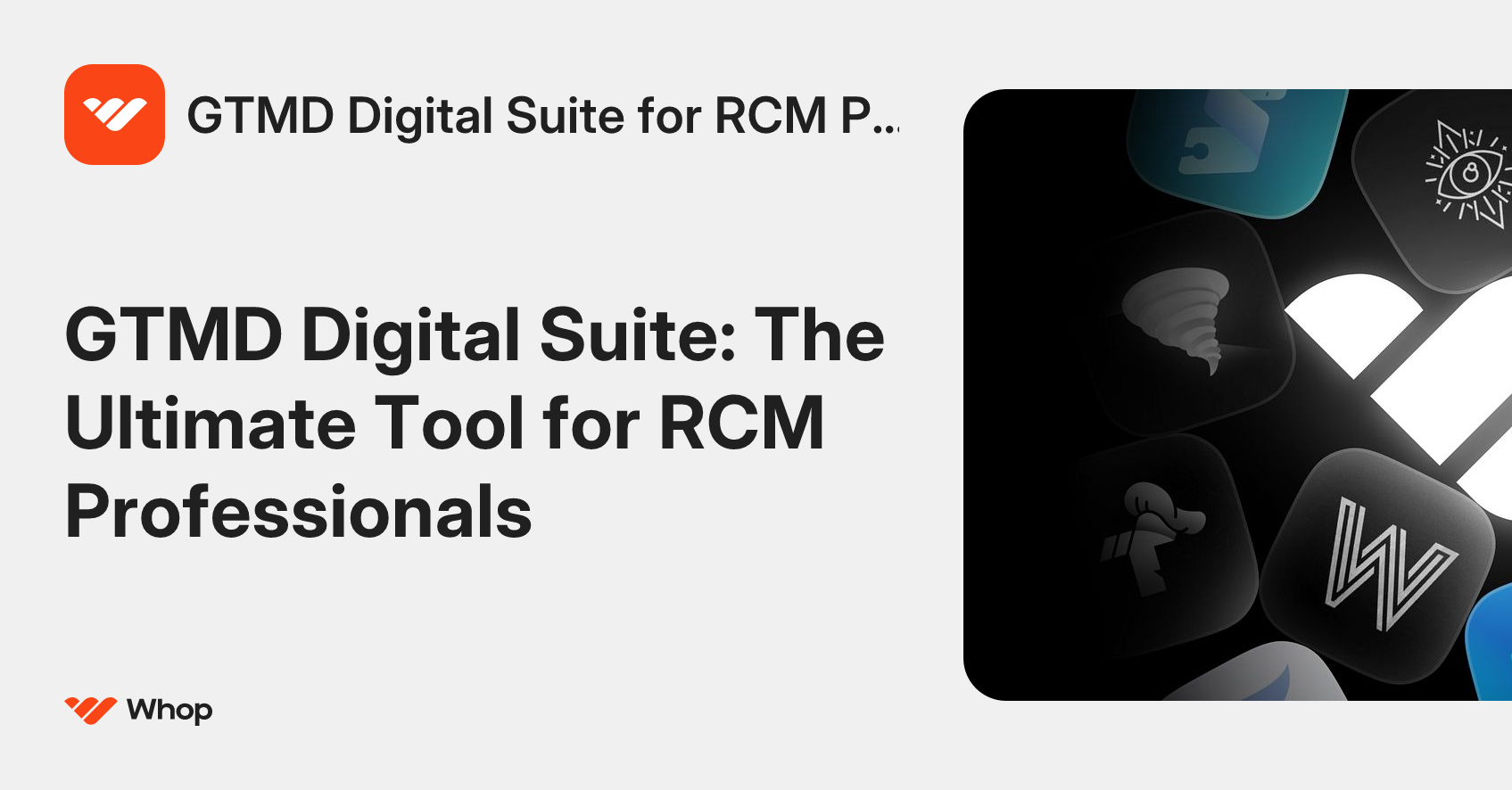GTMD Digital Suite for RCM Professional | Whop