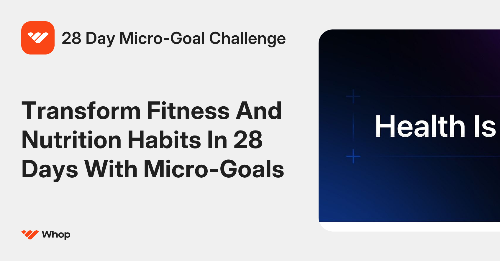 28 Day Micro-Goal Challenge | Whop