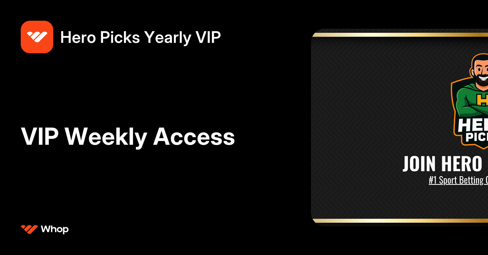 Hero Picks Yearly VIP | Whop