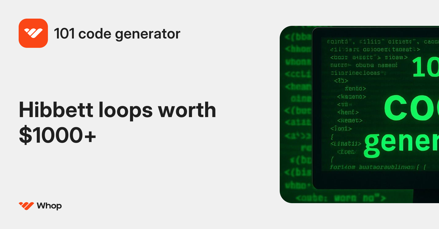 101 code generator