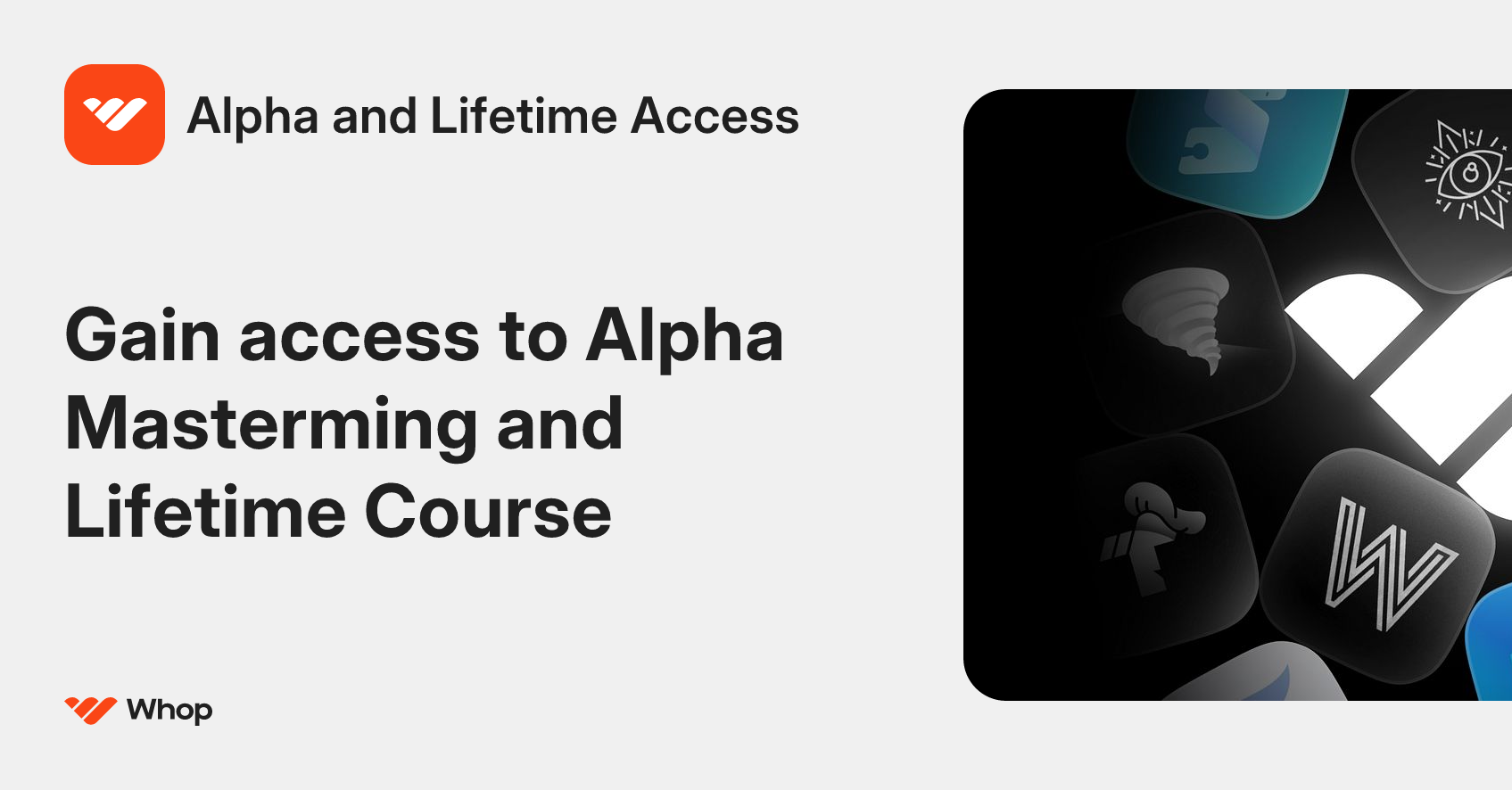Alpha and Lifetime Access | Whop