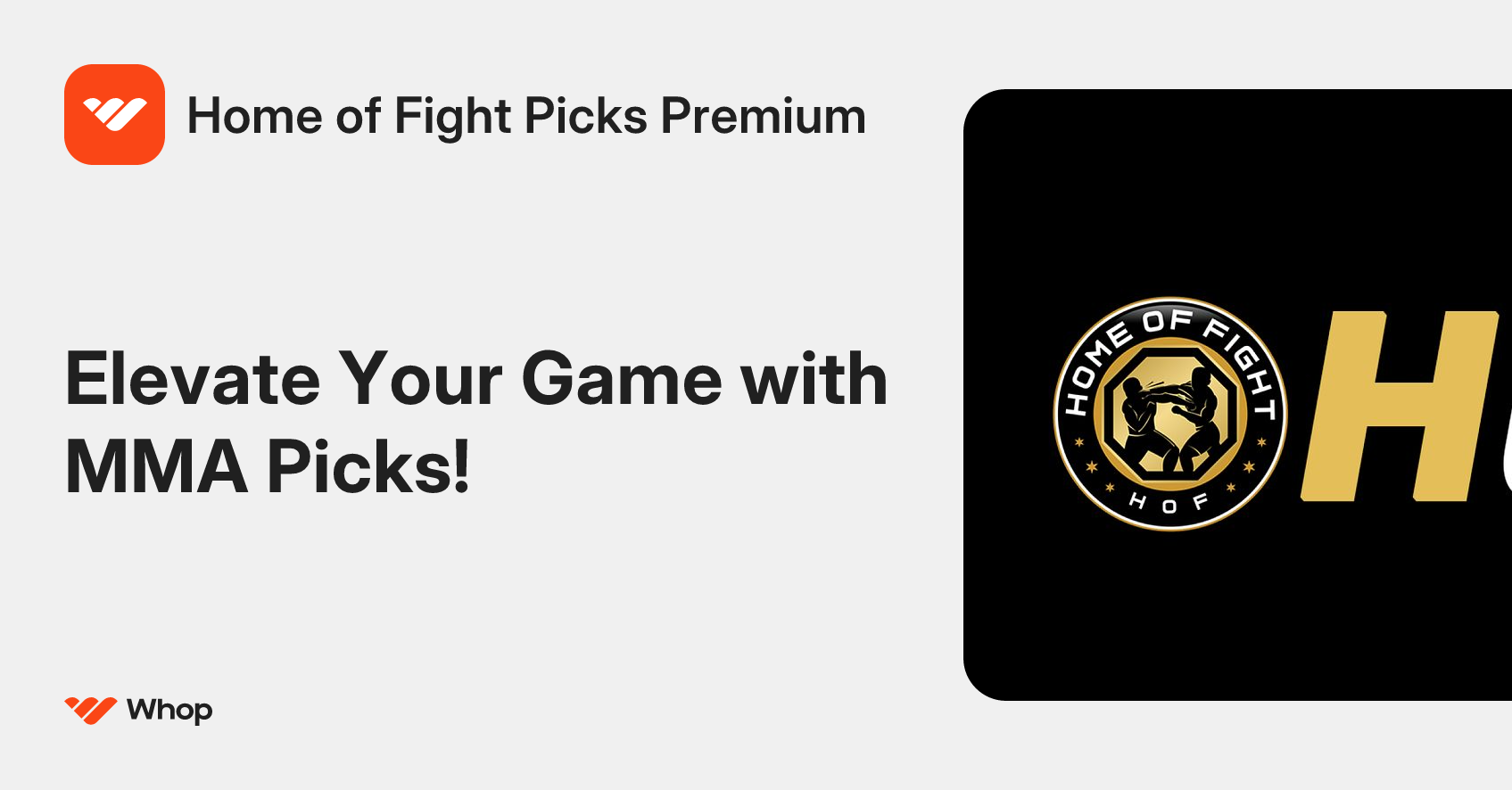 Home of Fight Picks Premium | Whop
