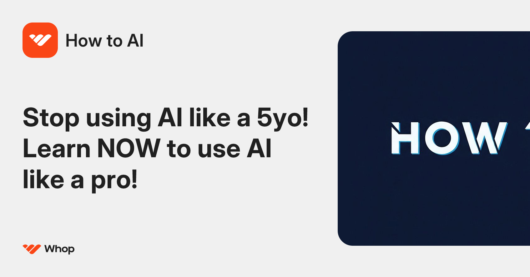 How to AI | Whop