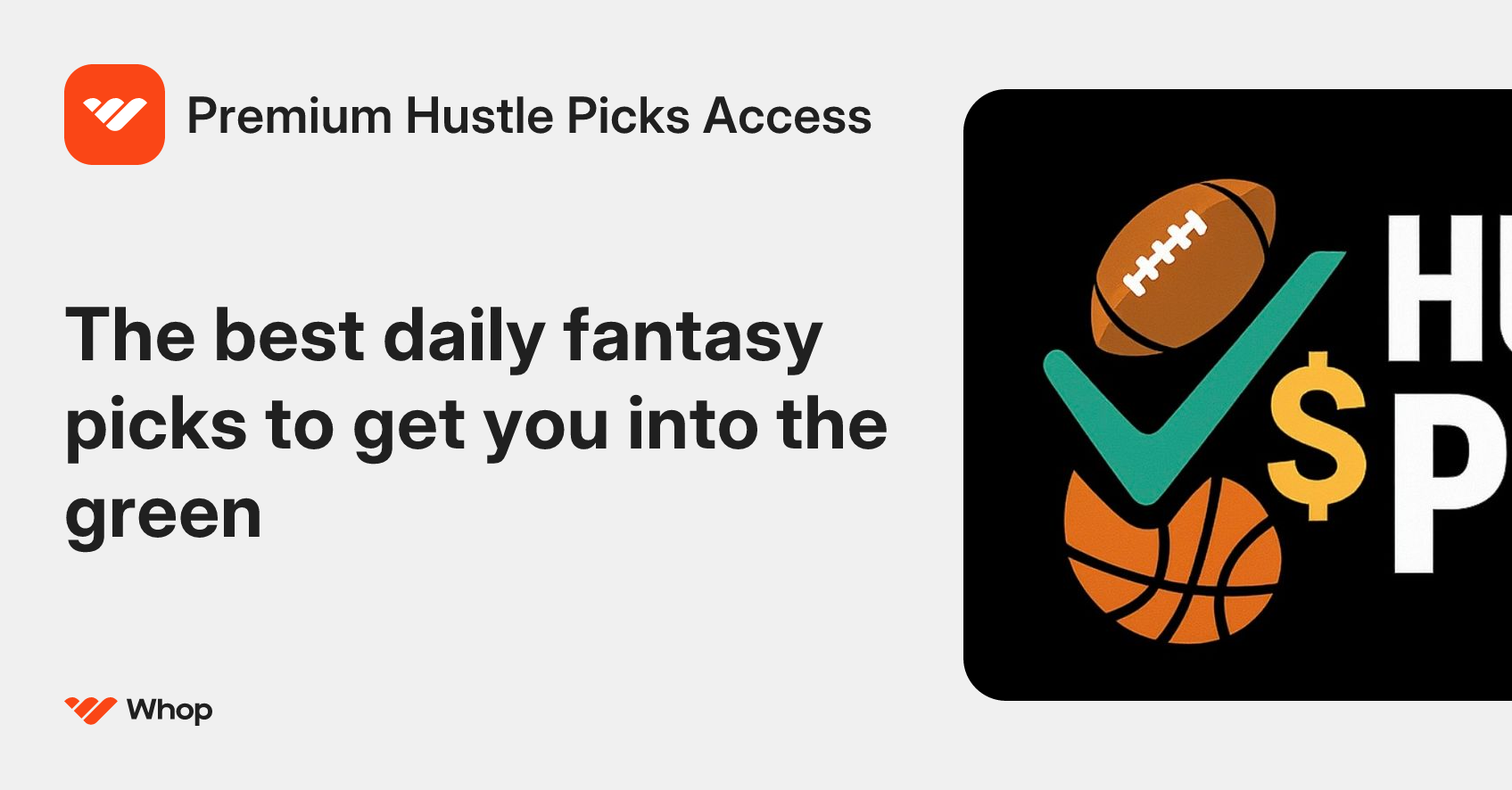 Premium Hustle Picks Access | Whop