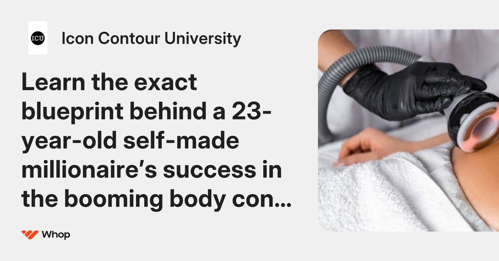 Icon Contour University | Whop