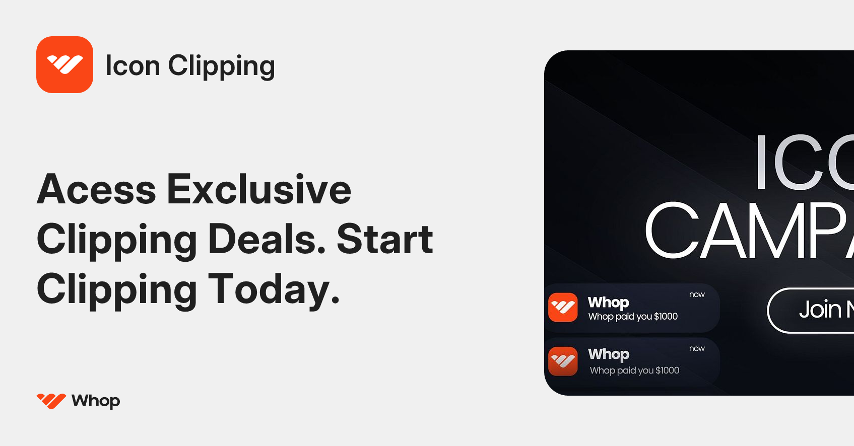 Icon Clipping | Whop