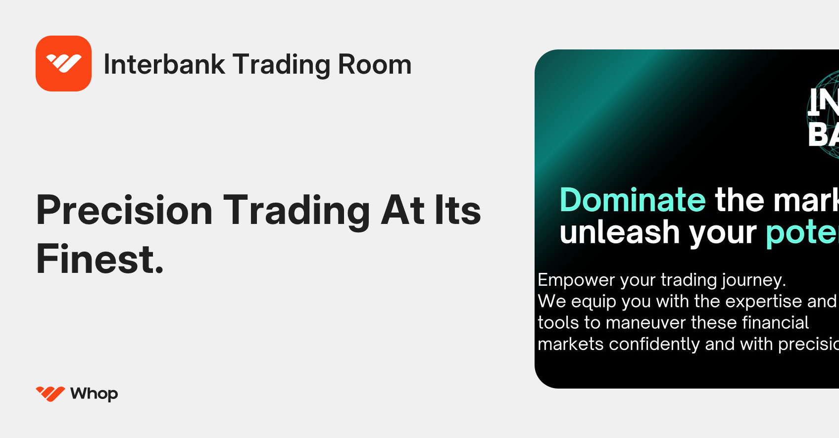 Interbank Trading Room | Whop