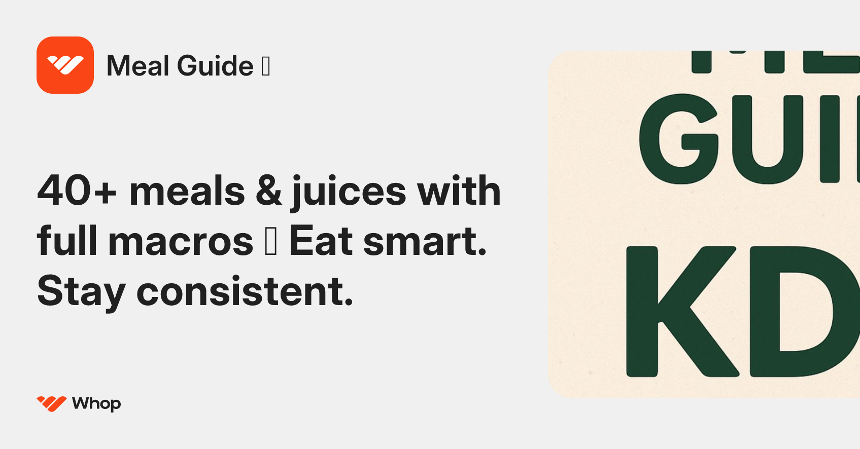 Meal Guide 🥗 | Whop