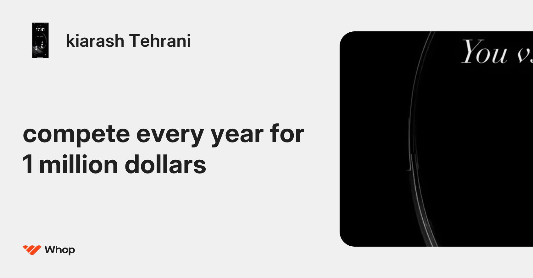 kiarash Tehrani | Whop