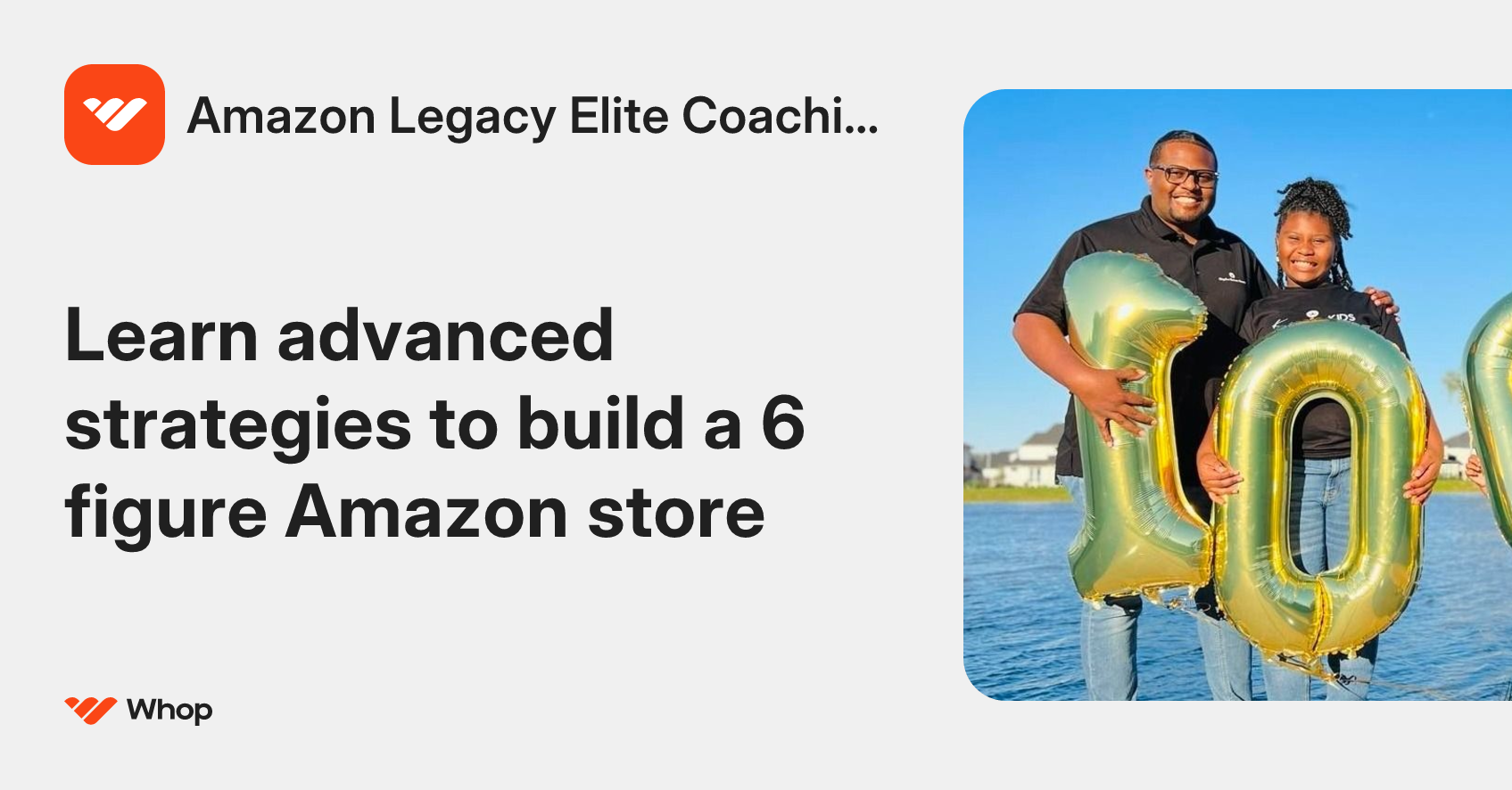 Amazon Legacy Elite Coaching | Whop