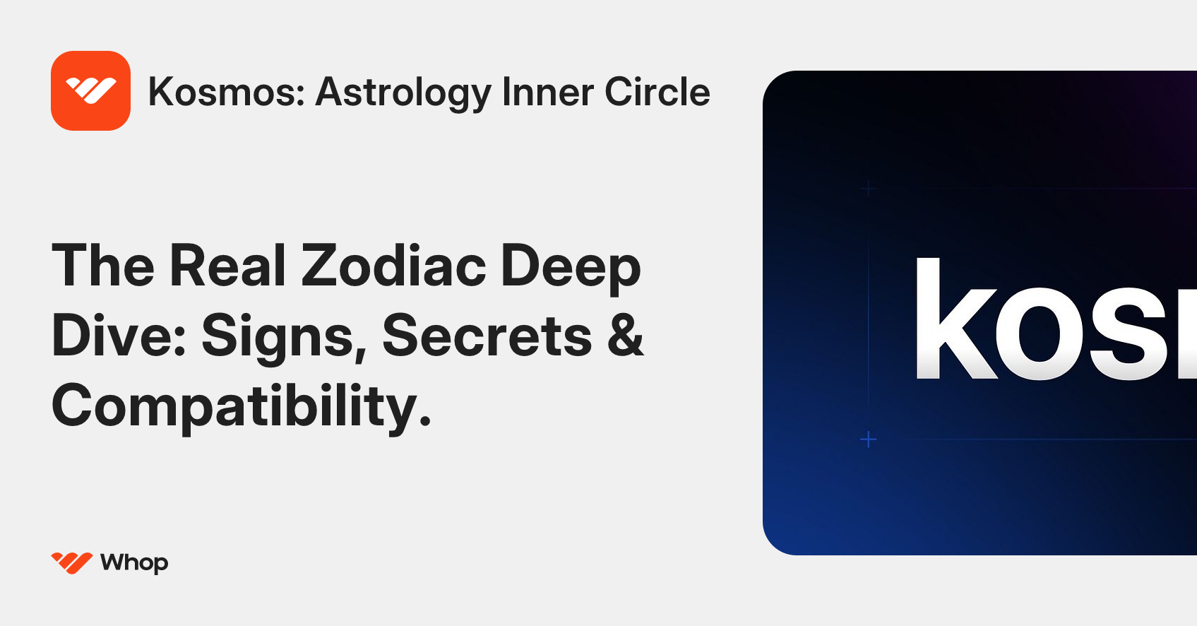 Kosmos: Astrology Inner Circle | Whop