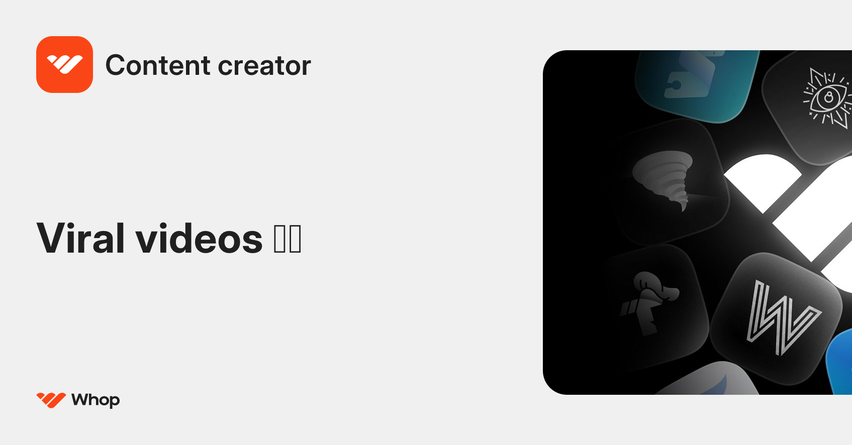 Content creator | Whop