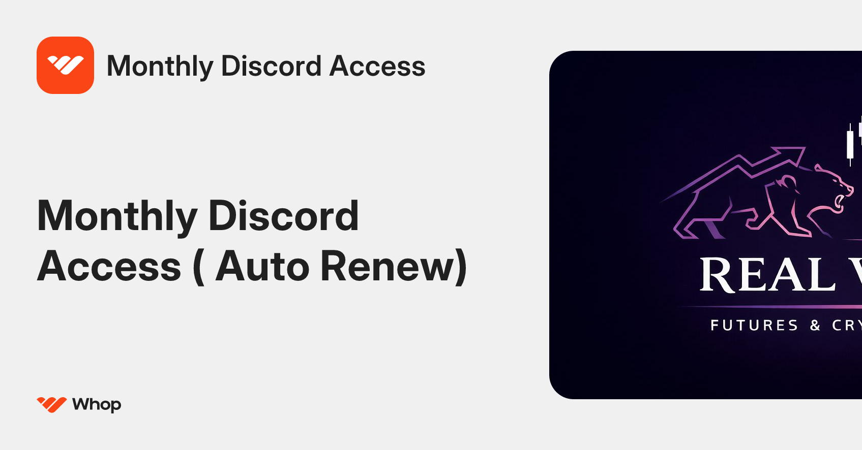 Monthly Discord Access | Whop