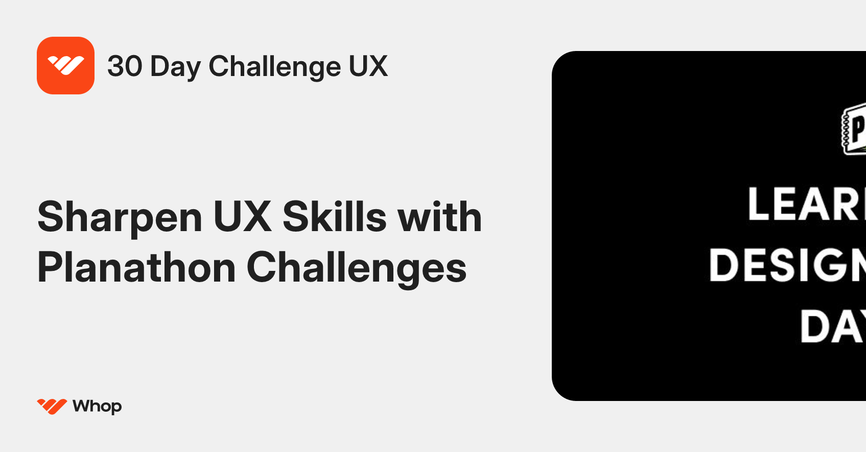 30 Day Challenge UX | Whop
